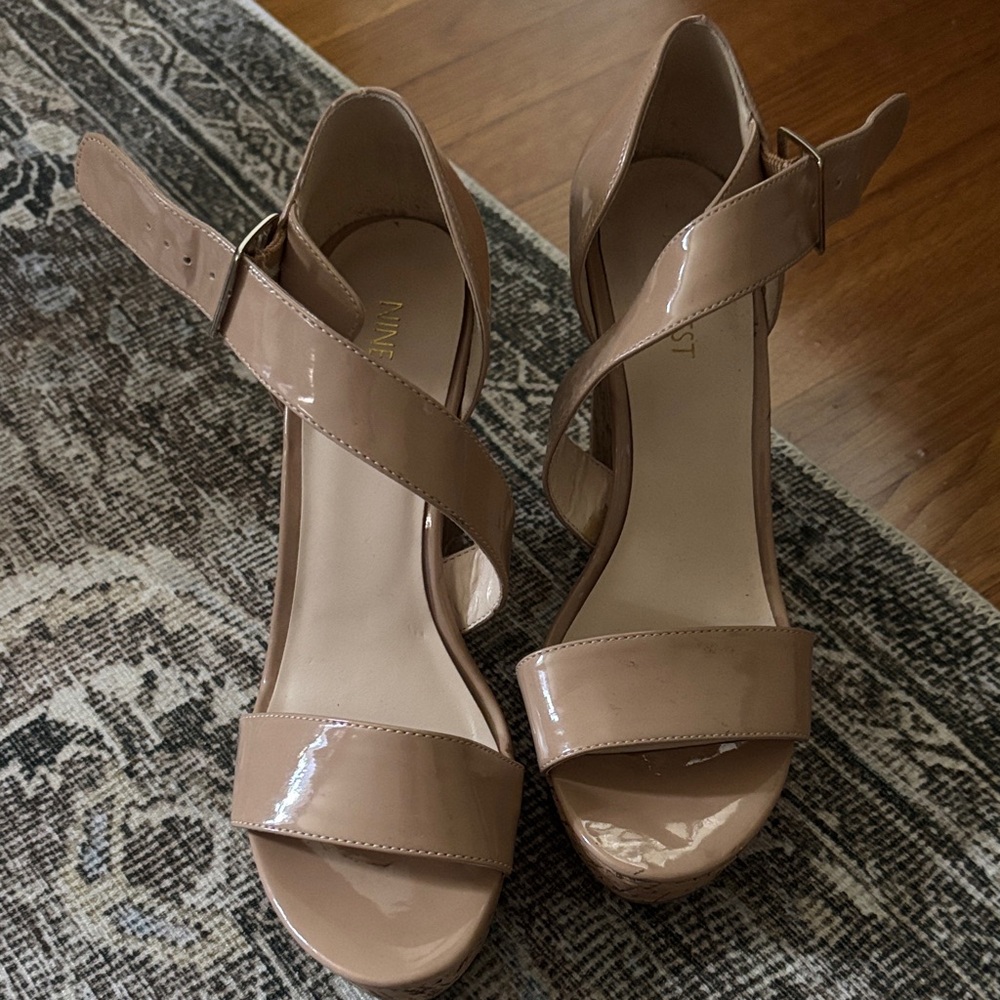 Nine West Blush Patent Leather Heels